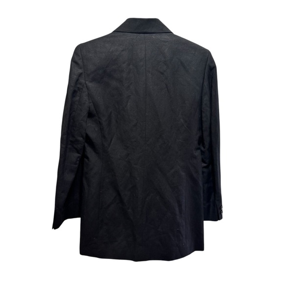 Eddie Bauer AKA Black Linen Blend Blazer Jacket Size 6 - Picture 2 of 12